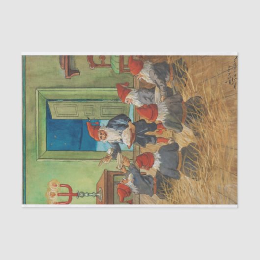 KerstKaart van Jenny Nystrom Tissuepapier (Voorkant)