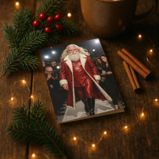 Kerstkaart van Kerstman Sleden Feestdagen Kaart