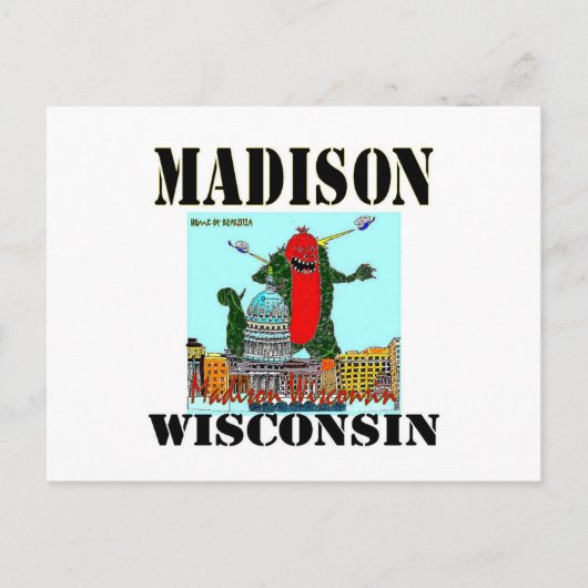 Kerstkaart van Madison Wisconsin Feestdagenkaart (Voorkant)