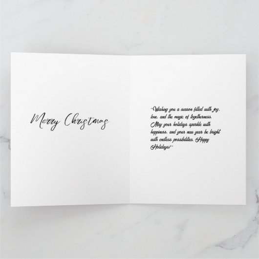 Kerstkaart van meneer en mevrouw Santa Kaart (Binnen)