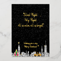Kerstkaart van New York City Taxi City