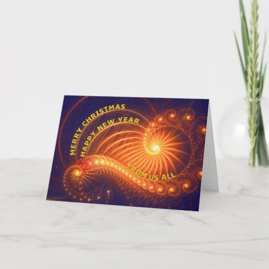 kerstkaart van ons allemaal feestdagen kaart (Voorkant)