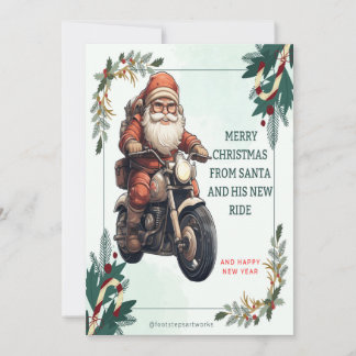 Kerstkaart van Sinterklaas