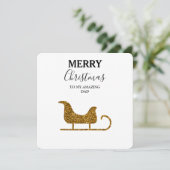 kerstKaart Verbazingwekkend pap - Glitter Slapigh (Staand voorkant)