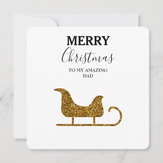 kerstKaart Verbazingwekkend pap - Glitter Slapigh (Voorkant)