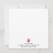 kerstKaart: Vibrant Choir van Angels (Achterkant)