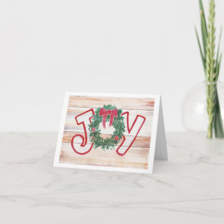 Kerstkaart vol vreugde feestdagen kaart
