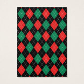 kerstkaart voor argyle visitekaartje (Achterkant)