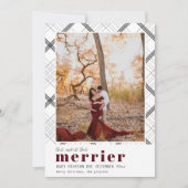 Kerstkaart voor baby aankondiging 'Hoe meer hoe be (Voorkant)