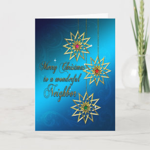 Kerstkaart voor de buren feestdagen kaart