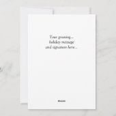 Kerstkaart voor de golfliefhebber (Achterkant)