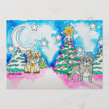 Kerstkaart voor de hond