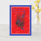 Kerstkaart voor dokter en personeel kaart (Gele Bloem)