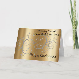 Kerstkaart voor familie en vrienden feestdagen kaart