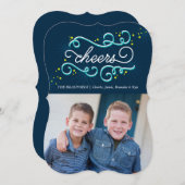 Kerstkaart voor feestdagen (Voorkant / Achterkant)