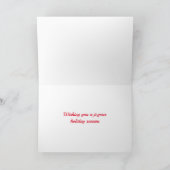 kerstkaart voor feestdagen (Binnen)