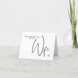 Kerstkaart voor Fiancé Holiday Gift Boyvriend Feestdagen Kaart