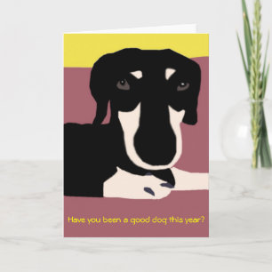 Kerstkaart - voor Goede slechts Honden! Feestdagen Kaart