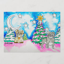 Kerstkaart voor honden kaart