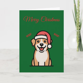 Kerstkaart voor honden kaart