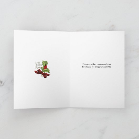 Kerstkaart voor Huisdier Groomer - Vintage Feestdagen Kaart (Binnen)