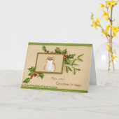  kerstkaart voor Kat en Holly Kaart (Gele Bloem)