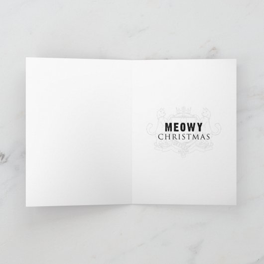 Kerstkaart voor katten Boheemse Kattodie Kaart (Binnen)