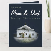 Kerstkaart voor mam en pap - Engels landschap Kaart (Voorkant)