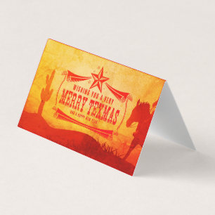  kerstkaart voor Merry Texas Kaart