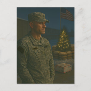 Kerstkaart voor militairen   U wordt herinnerd Feestdagenkaart