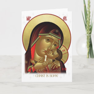 kerstkaart voor nativiteit feestdagen kaart