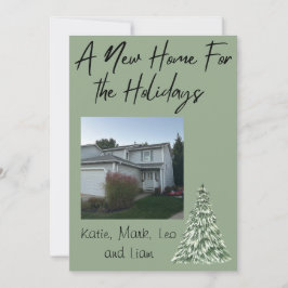 Kerstkaart voor nieuw huis