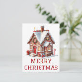 kerstkaart voor ontbijtkoek (Staand voorkant)