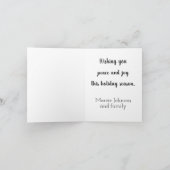 kerstkaart voor ontbijtkoek kaart (Binnen)