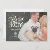 Kerstkaart voor Opslag van Trouwdatum en Verloving (Voorkant)