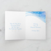 Kerstkaart voor partners feestdagen kaart (Binnen)