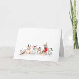 kerstkaart voor puppies kaart