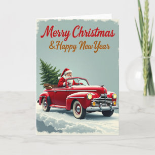 Kerstkaart voor Santa en Nieuwjaar Kaart