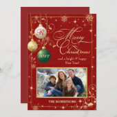  kerstkaart voor sierdoeleinden (Voorkant / Achterkant)