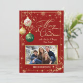  kerstkaart voor sierdoeleinden (Staand voorkant)