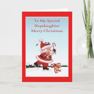 Kerstkaart voor Stiefdochter Feestdagen Kaart