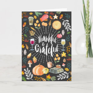 Kerstkaart voor Thanksgiving Feestdagen Kaart