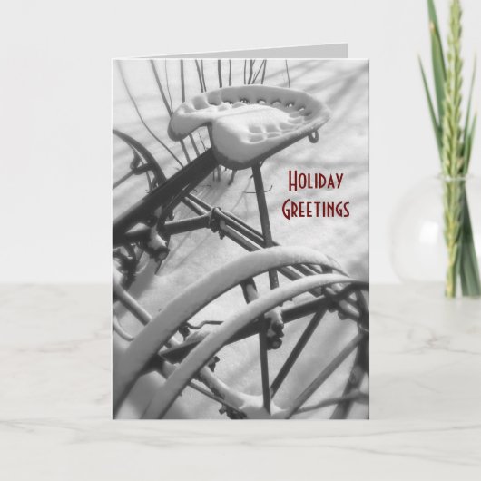 Kerstkaart voor trekkers: Oude tractorstoel Feestdagen Kaart (Voorkant)