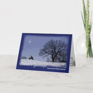 Kerstkaart voor trekkers: Van uw bedrijf Feestdagen Kaart