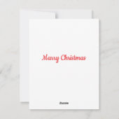 Kerstkaart voor vakantie (Achterkant)