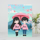 Kerstkaart voor vakantie (Staand voorkant)