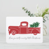  kerstkaart voor vrachtwagens (Staand voorkant)