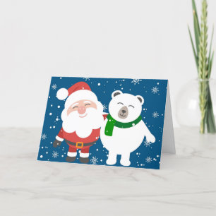 Kerstkaart voor vrienden feestdagen kaart