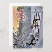 Kerstkaart voor winterpaarden (Voorkant / Achterkant)