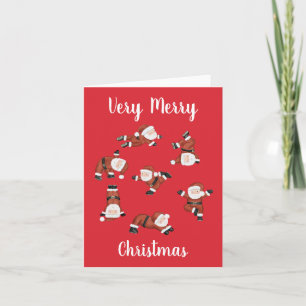 Kerstkaart voor yoga kaart